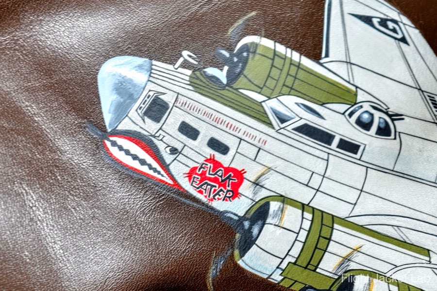 旧リアルマッコイズ1993年製A-2「FLAK EATER」のバックペイント