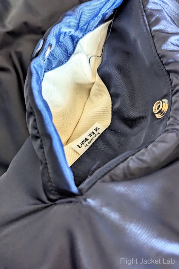旧リアルマッコイズ1994年製B-15Cの内ポケット布