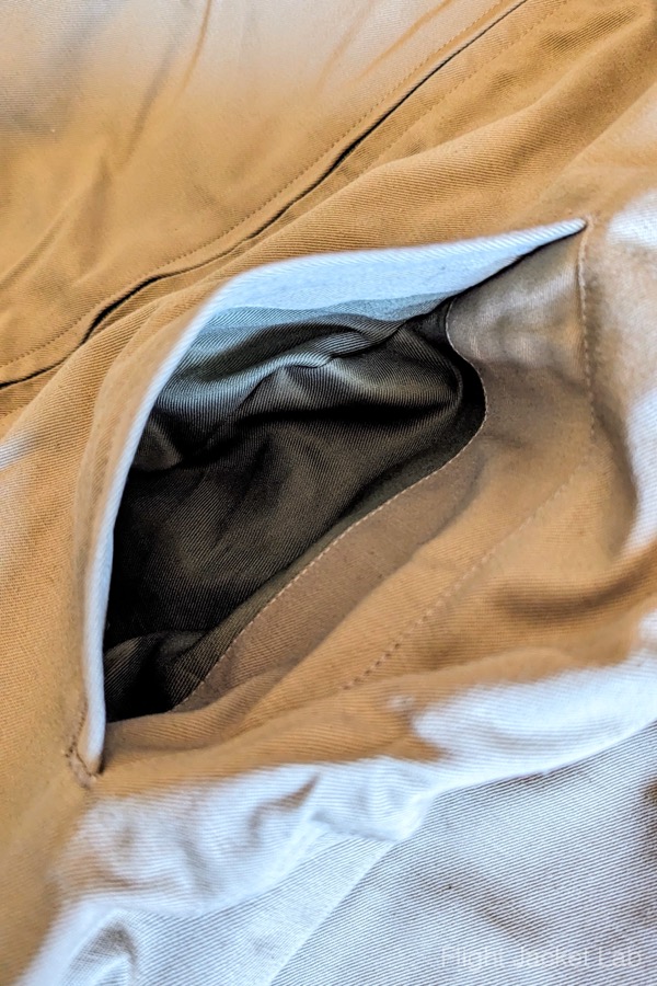 旧リアルマッコイズ1994年製タンカースジャケットのポケット布