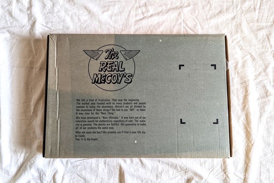 旧リアルマッコイズ1992年製ゴートスキンA−2のパッケージ