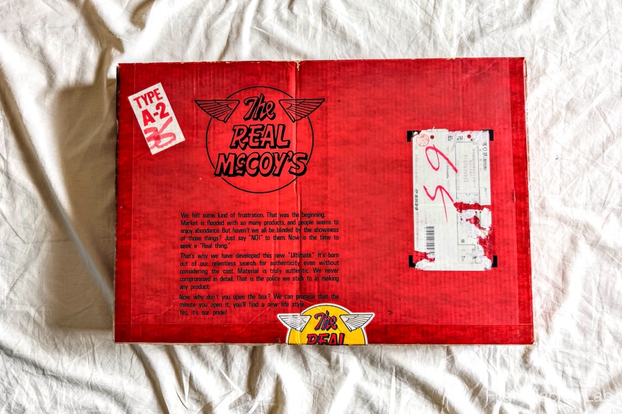 旧リアルマッコイズ1988年製A-2のパッケージ