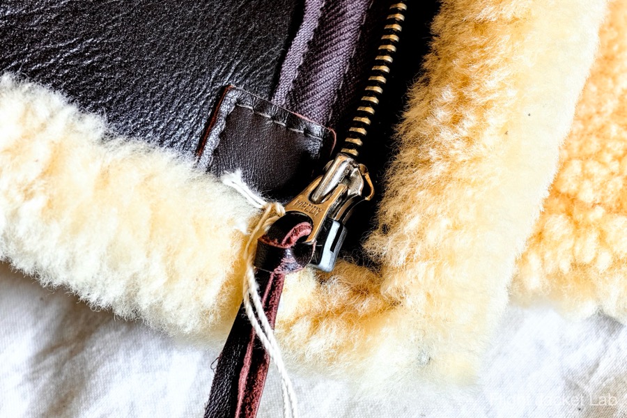 旧リアルマッコイズ1991年製B-3のジッパー