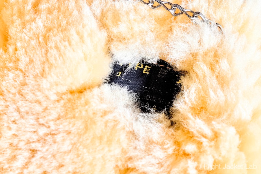 旧リアルマッコイズ1995年製H.L.B Corp実名復刻B-3のラベル