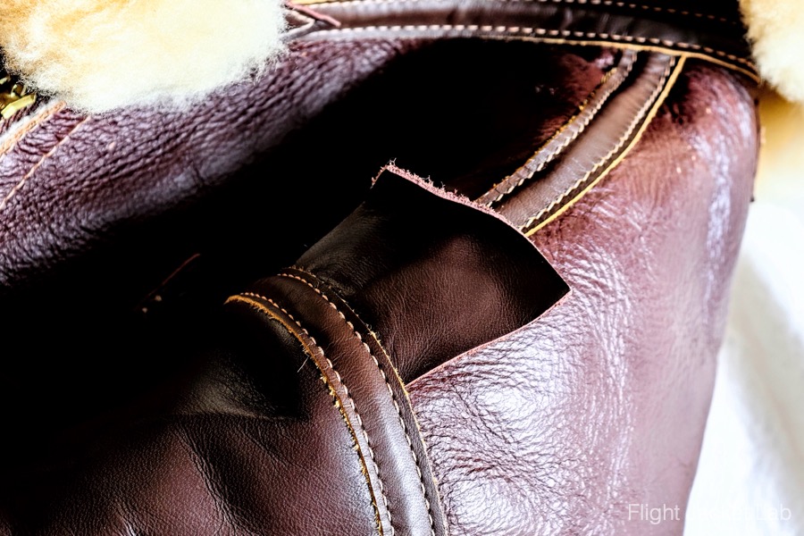 旧リアルマッコイズ1995年製H.L.B Corp実名復刻B-3のオフィサーランクタブ