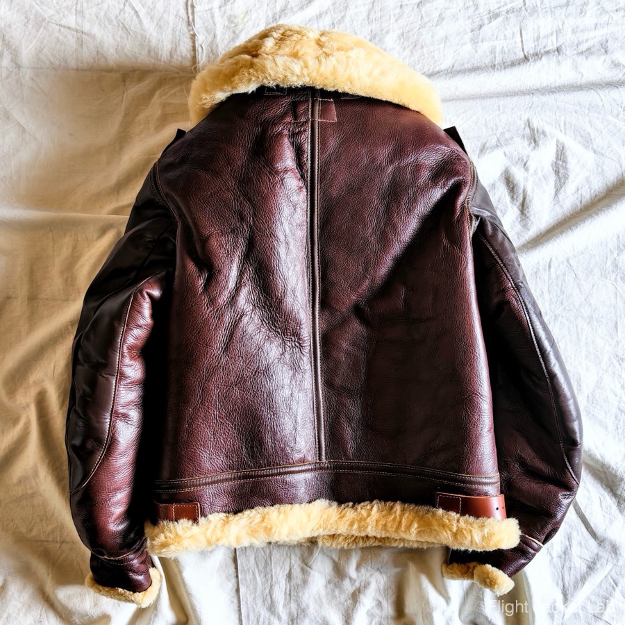 旧リアルマッコイズ1995年製H.L.B Corp実名復刻B-3の後ろ面