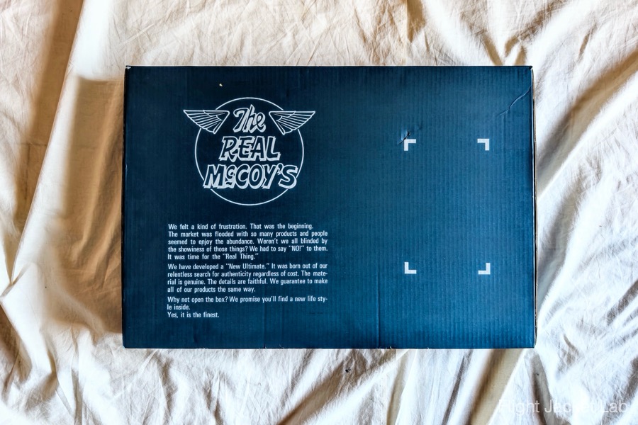 旧リアルマッコイズ1994年製A-2(J.A. DUBOW実名復刻)のパッケージ